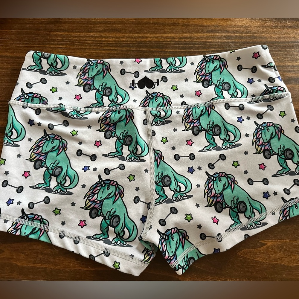 Wodbottom Unicorn Print Athletic Shorts